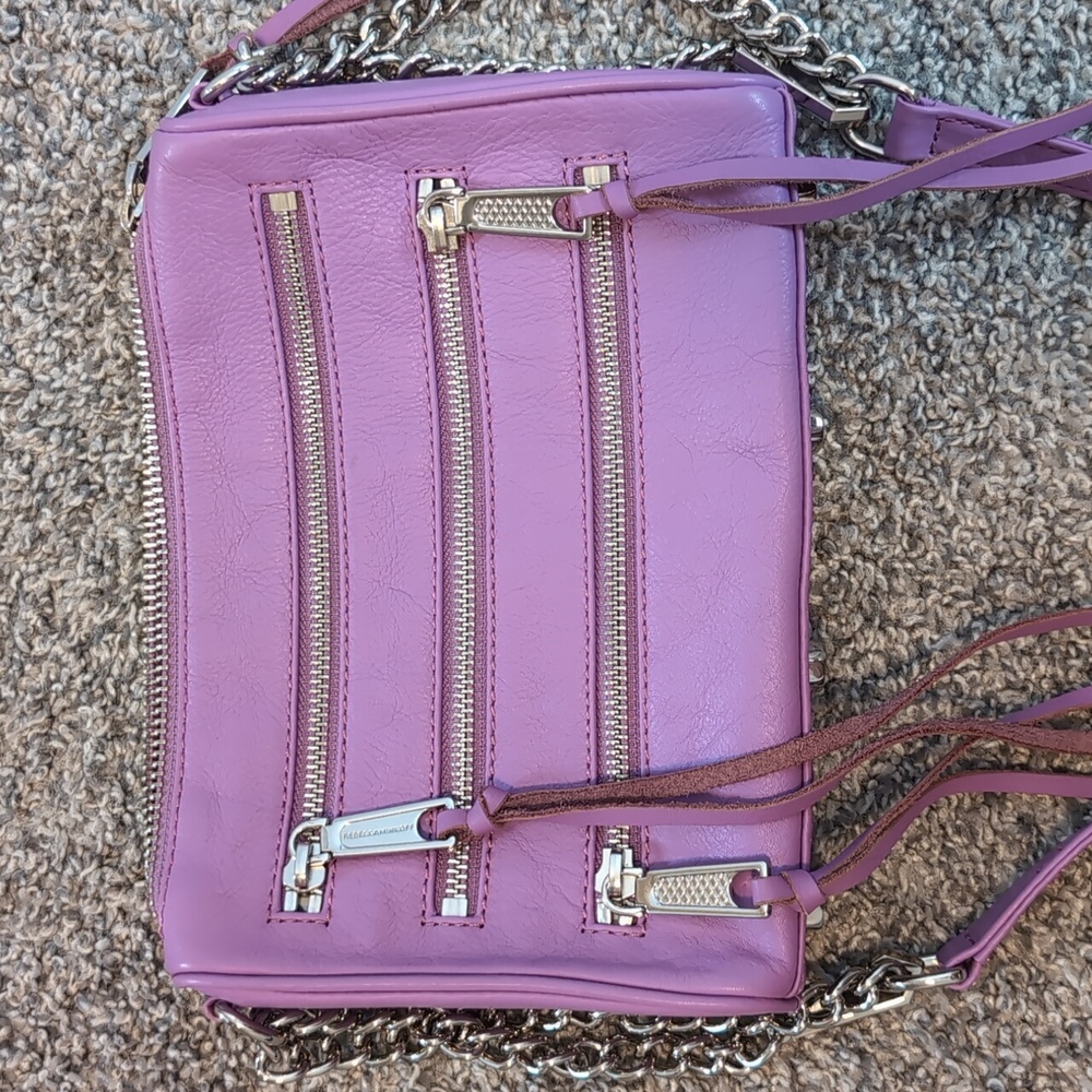 Rebecca Minkoff Mini 5 Bag Grape Crossbody Bag Purse